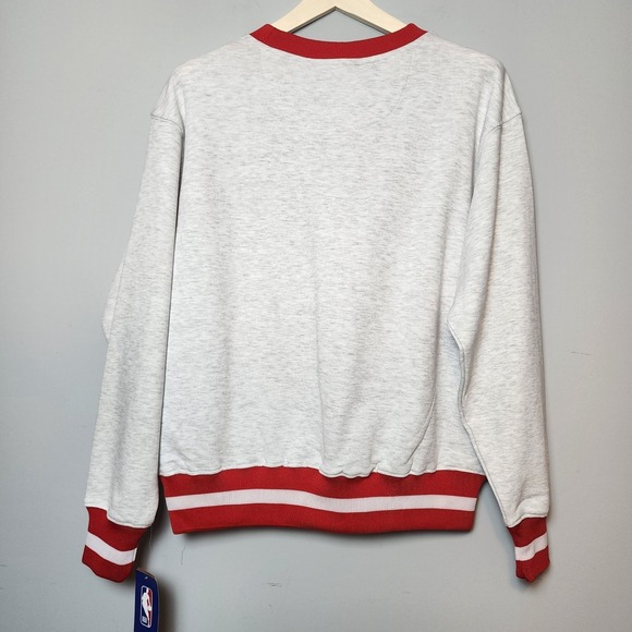 NBA Toronto Raptors Sweater Light Gray and Red Medium - Picture 8 of 16